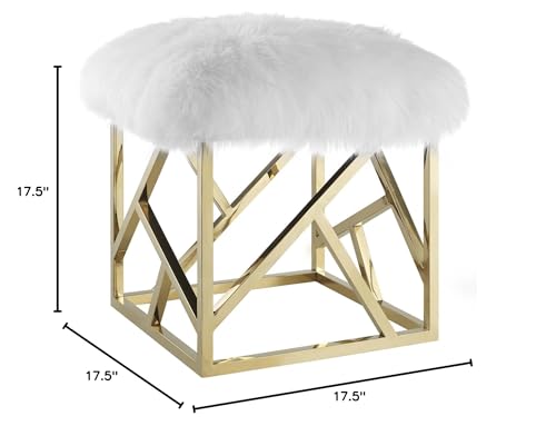 Modway intersperse Button-Tufted Contemporary Modern with Metallic Frame, Bench, Silver Gray