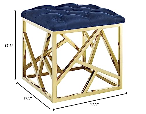 Modway intersperse Button-Tufted Contemporary Modern with Metallic Frame, Bench, Silver Gray