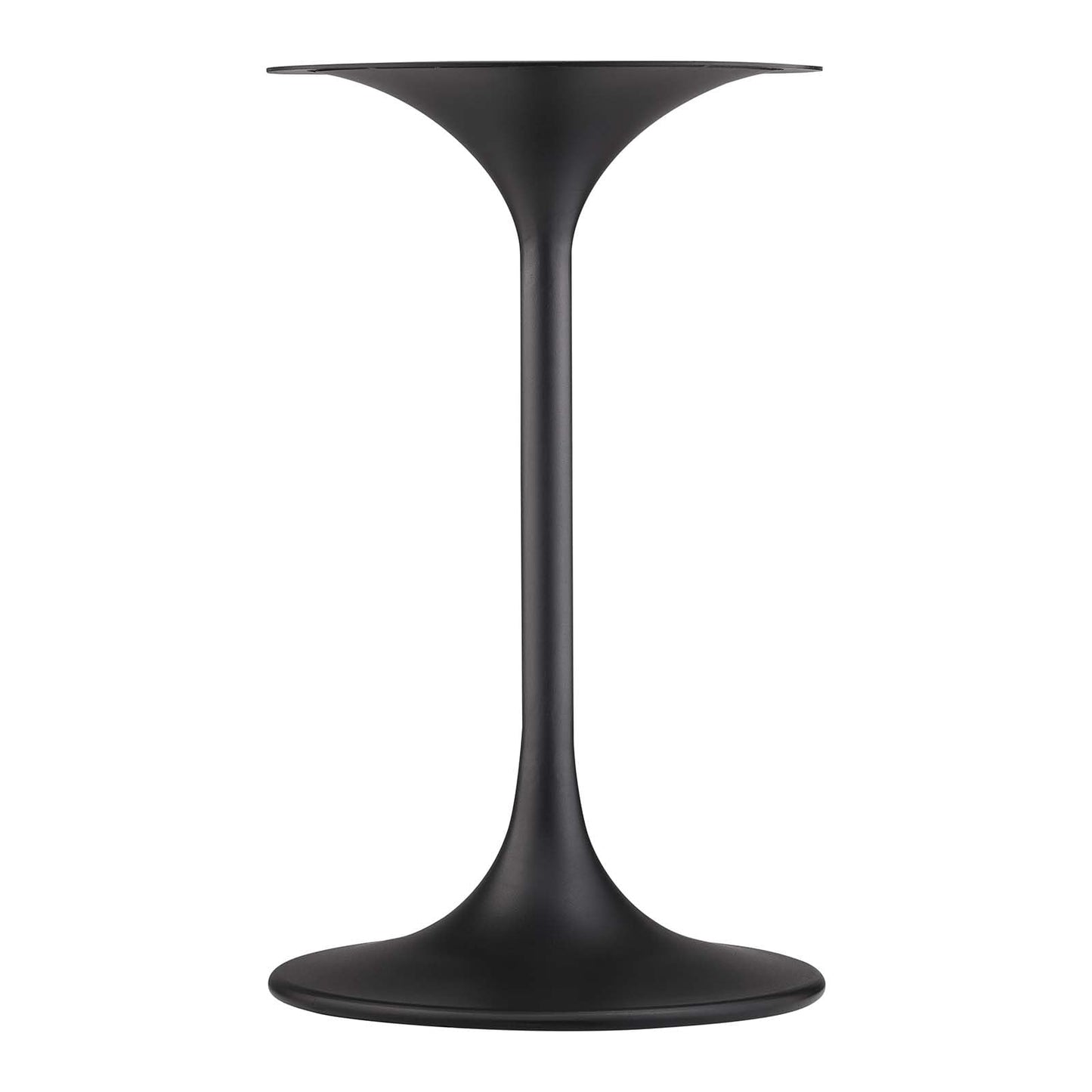 Modway Lippa Round 20" Wood Grain Mid-Century Modern Side Table, Black Cherry