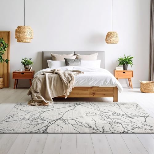 LUXE WEAVERS Sunset Collection 372 Gold 5x7 Modern Abstract Area Rug