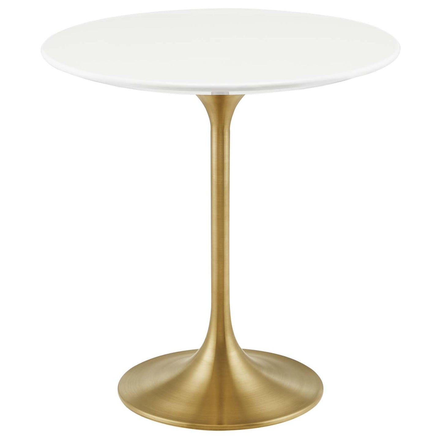 Modway Lippa Round 20" Wood Grain Mid-Century Modern Side Table, Black Cherry
