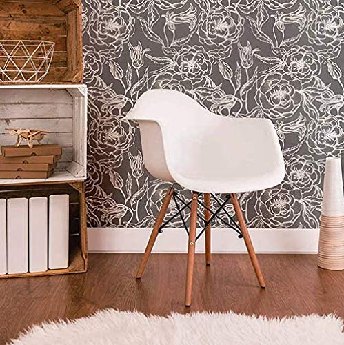 Flipside Blue Palm Leaves Peel and Stick Removable Wallpaper - Each Roll is 18 ft. Long x 18 in. Wide - Safe for Walls - Easy to Apply & Easy to Remove