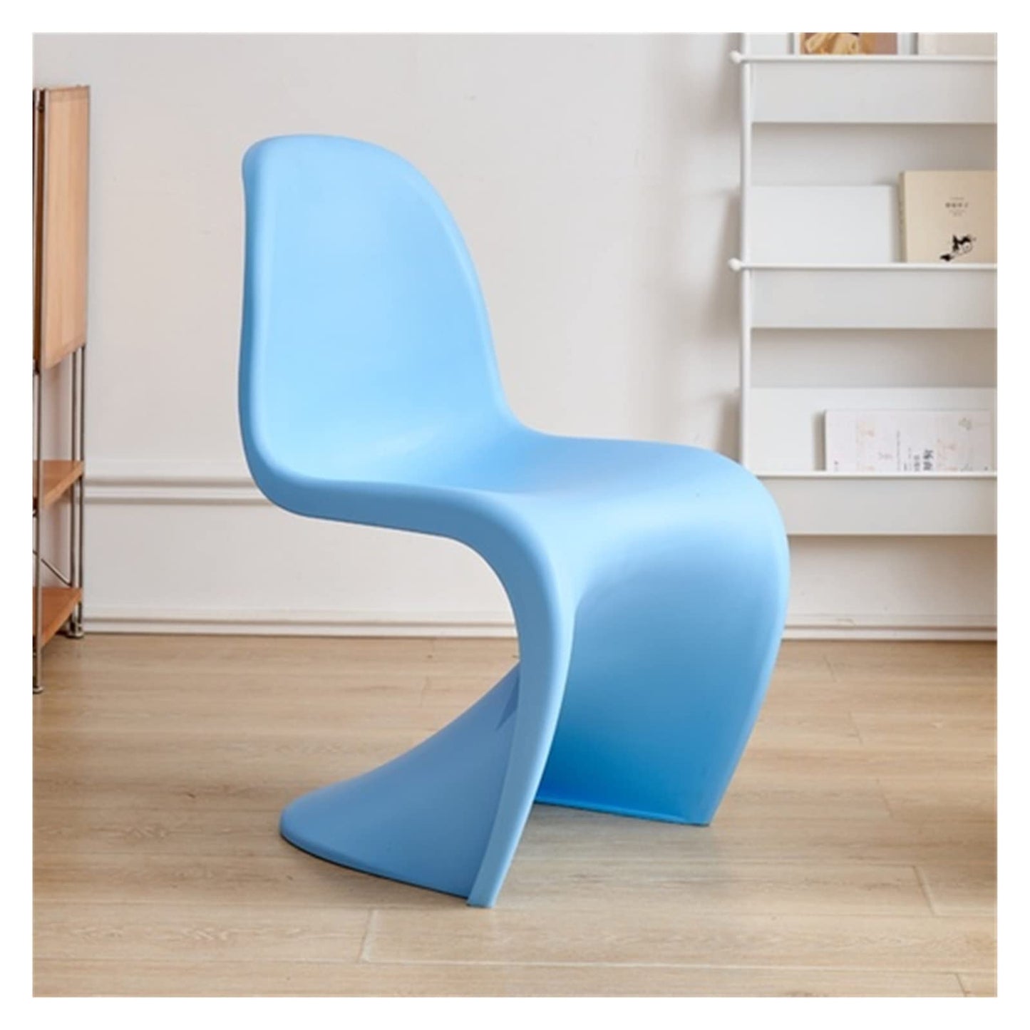 Adjustable Home Office Chair Home Dining Chairs Stackable Plastic Backrest Chair (Color : Yellow)