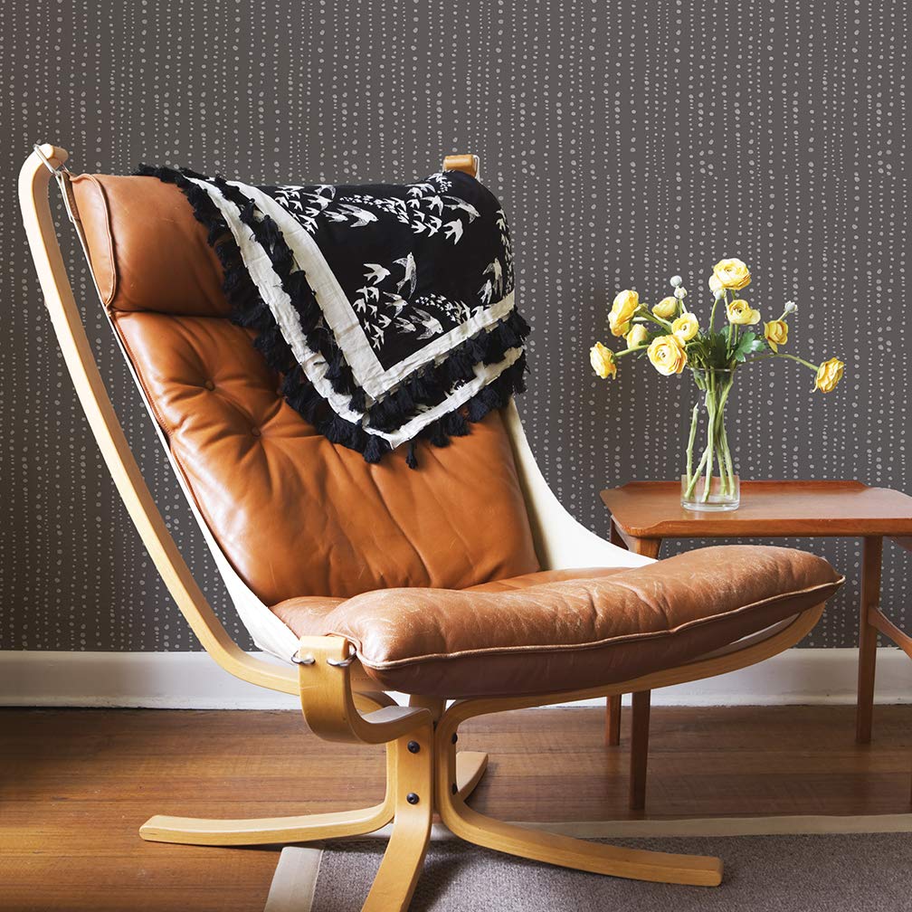 Flipside Blue Palm Leaves Peel and Stick Removable Wallpaper - Each Roll is 18 ft. Long x 18 in. Wide - Safe for Walls - Easy to Apply & Easy to Remove