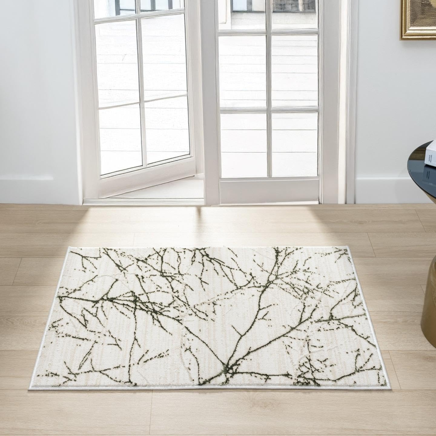 LUXE WEAVERS Sunset Collection 372 Gold 5x7 Modern Abstract Area Rug