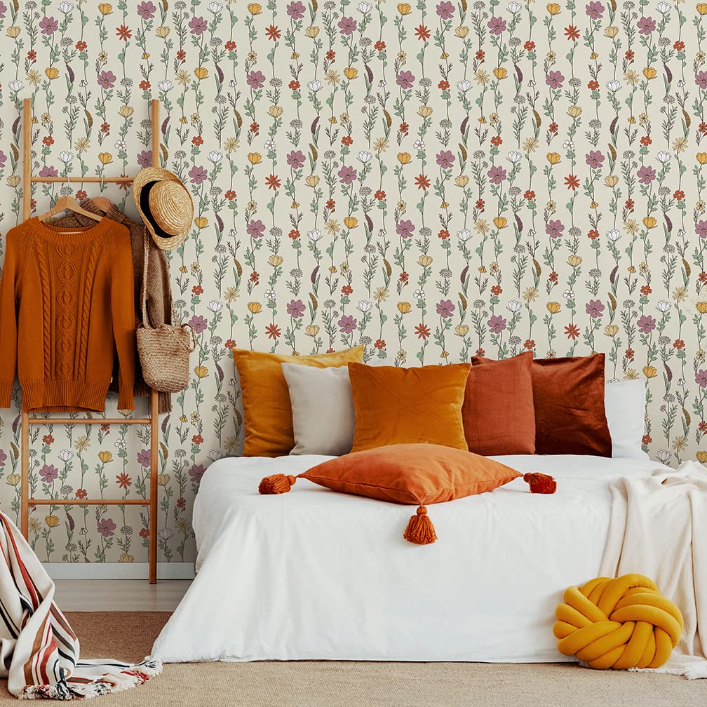 Flipside Blue Palm Leaves Peel and Stick Removable Wallpaper - Each Roll is 18 ft. Long x 18 in. Wide - Safe for Walls - Easy to Apply & Easy to Remove