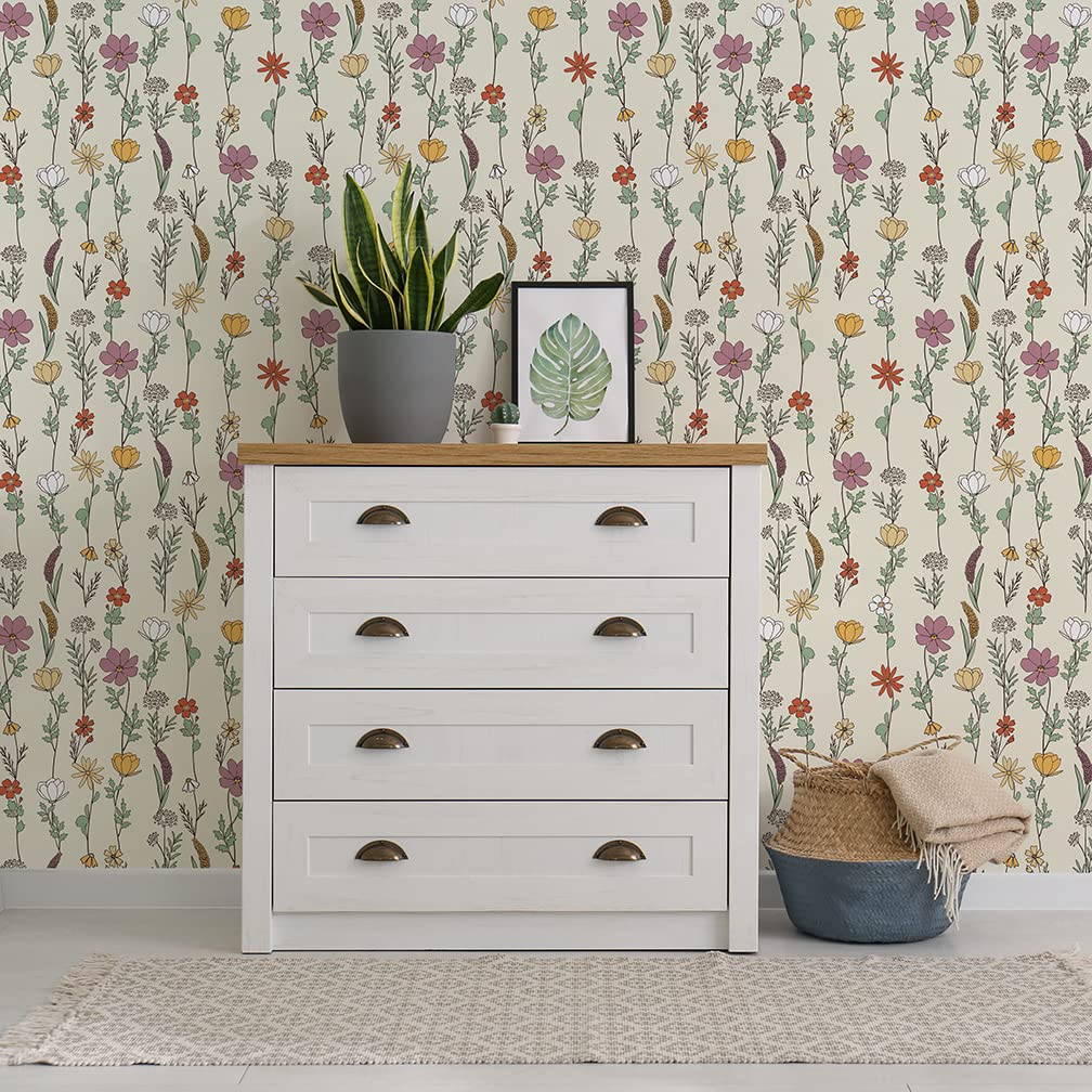 Flipside Blue Palm Leaves Peel and Stick Removable Wallpaper - Each Roll is 18 ft. Long x 18 in. Wide - Safe for Walls - Easy to Apply & Easy to Remove