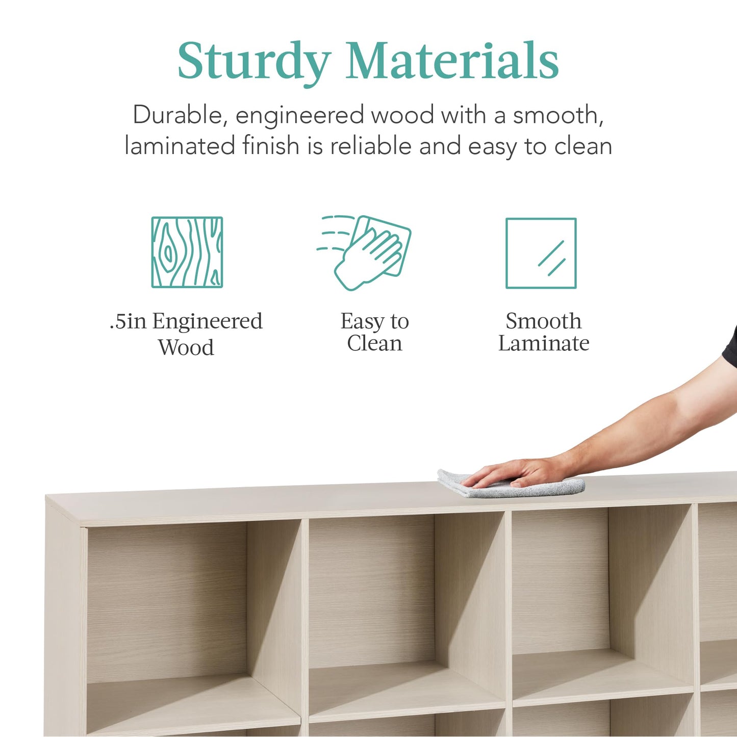 Best Choice Products 9-Cube Storage Organizer, 11in Shelf Opening, Bookcase, Display Shelf, Customizable w/ 3 Removable Back Panels - Walnut