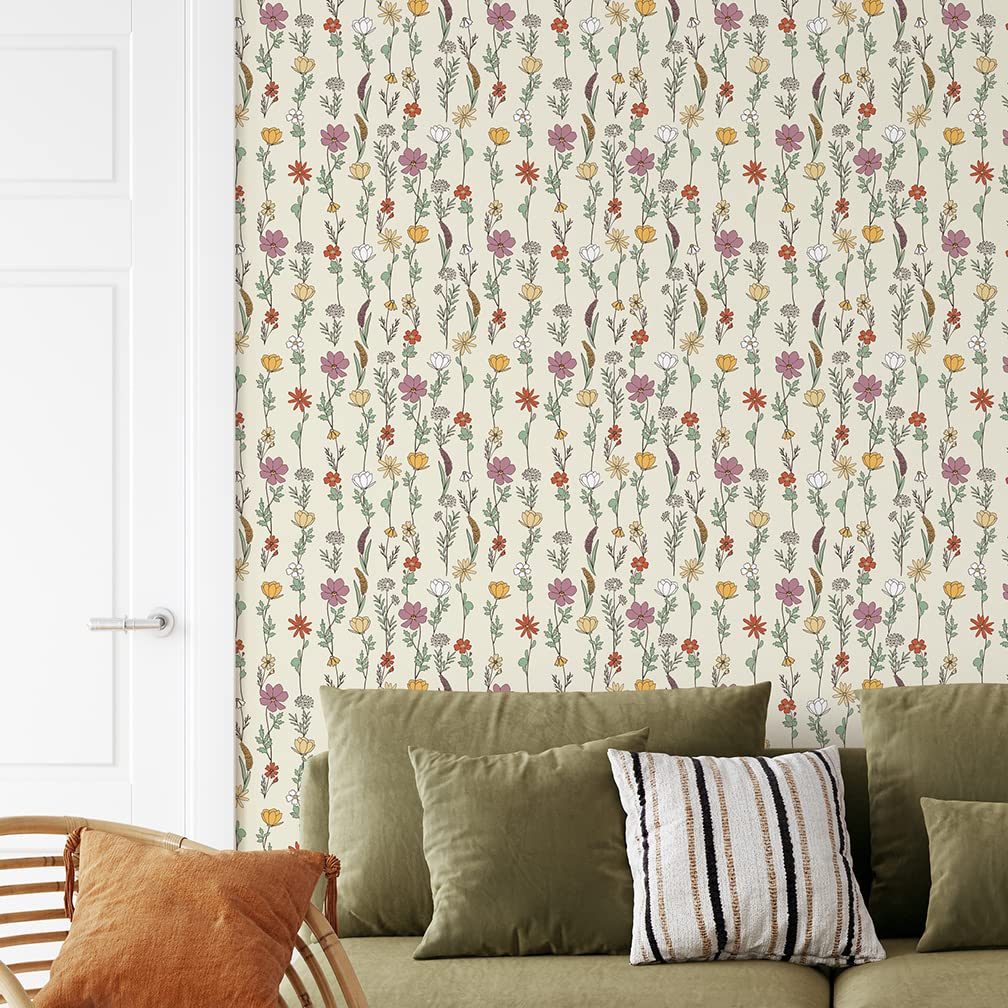 Flipside Blue Palm Leaves Peel and Stick Removable Wallpaper - Each Roll is 18 ft. Long x 18 in. Wide - Safe for Walls - Easy to Apply & Easy to Remove
