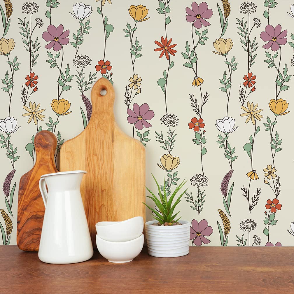 Flipside Blue Palm Leaves Peel and Stick Removable Wallpaper - Each Roll is 18 ft. Long x 18 in. Wide - Safe for Walls - Easy to Apply & Easy to Remove
