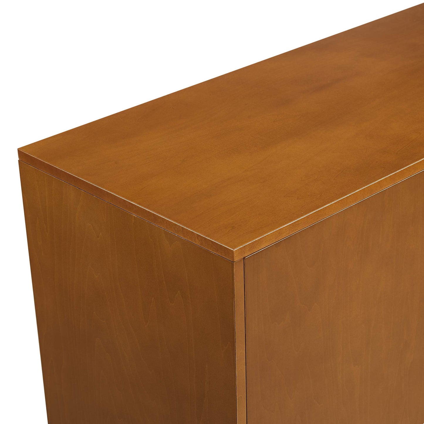 Walker Edison Mid-Century Modern Wood Kitchen Buffet Sideboard Entryway Serving Storage Cabinet Doors-Dining Room Console, 70 Inch, Walnut