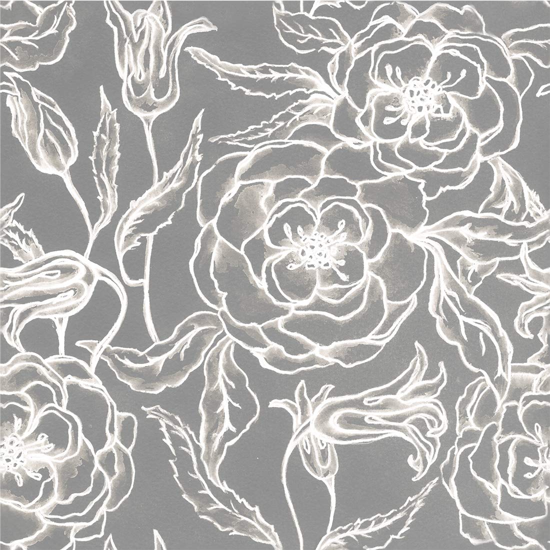 Flipside Blue Palm Leaves Peel and Stick Removable Wallpaper - Each Roll is 18 ft. Long x 18 in. Wide - Safe for Walls - Easy to Apply & Easy to Remove
