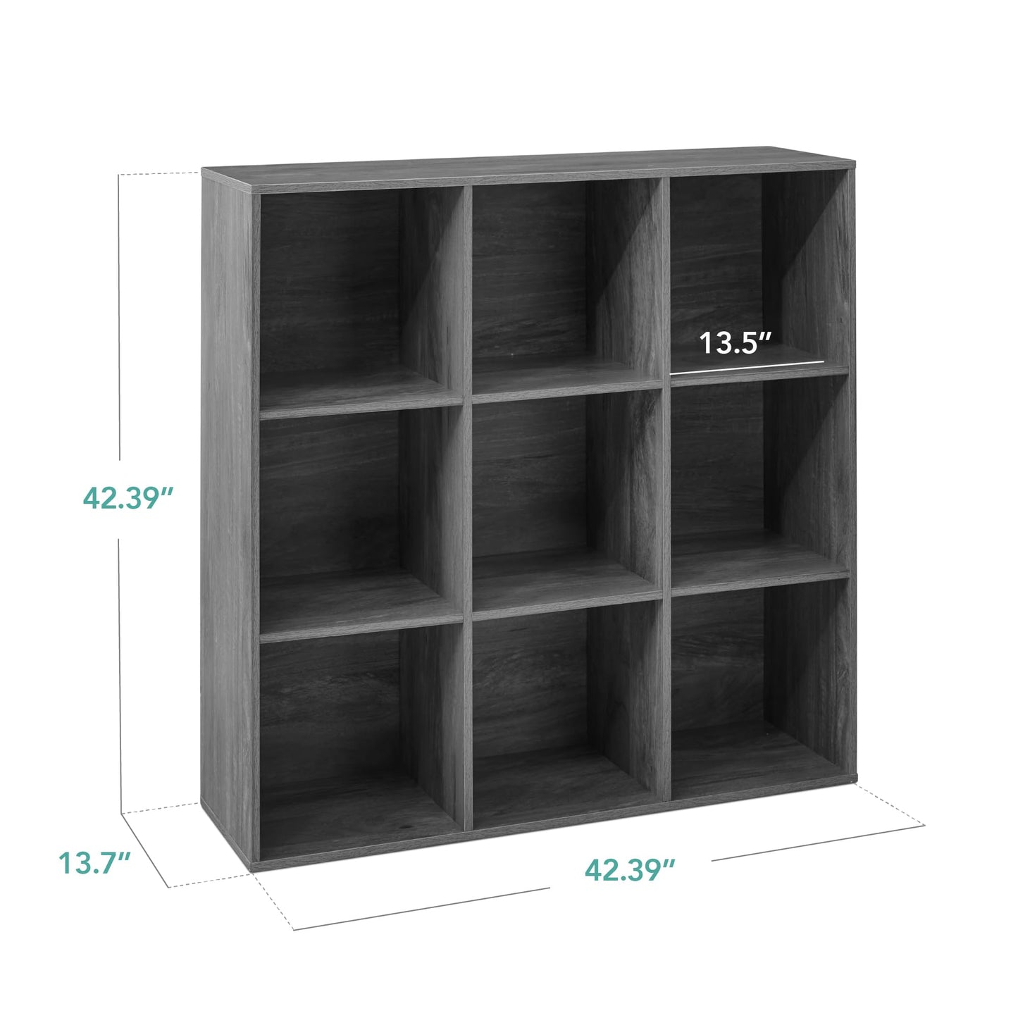 Best Choice Products 9-Cube Storage Organizer, 11in Shelf Opening, Bookcase, Display Shelf, Customizable w/ 3 Removable Back Panels - Walnut