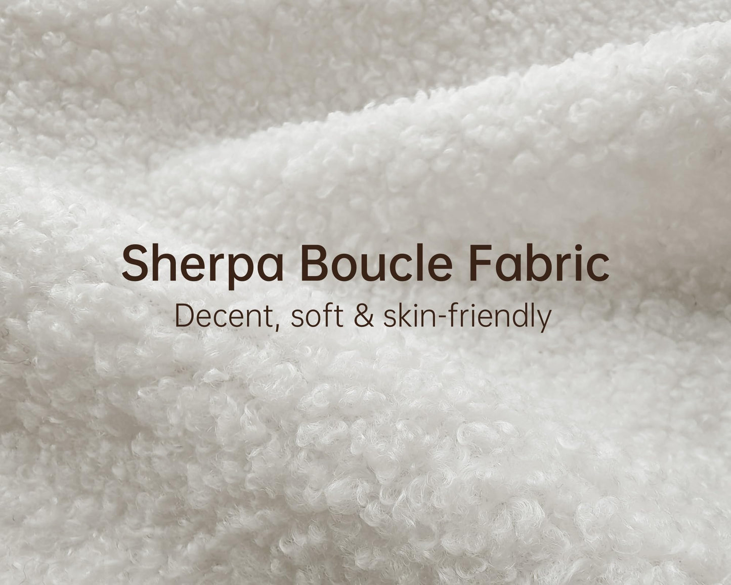 Morden Fort Modern Cloud Couch - 3 Seater Sherpa Boucle Sofa with Wood Legs, Ultra-Thick High Resilience Cushion with 3 Matching Pillows Upholstered Comfy Couch Sofa for Living Room - Off White