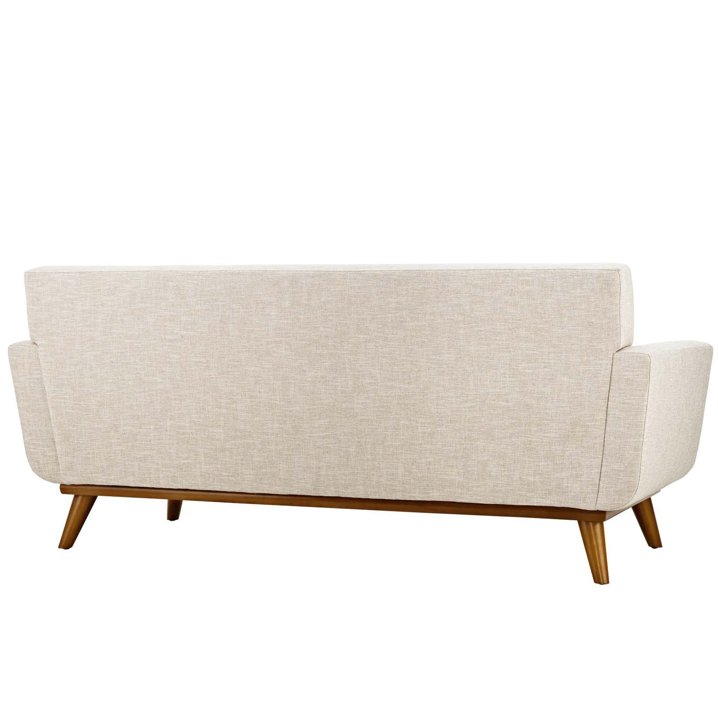 Modway Engage Mid-Century Modern Upholstered Fabric Sofa in Wheatgrass