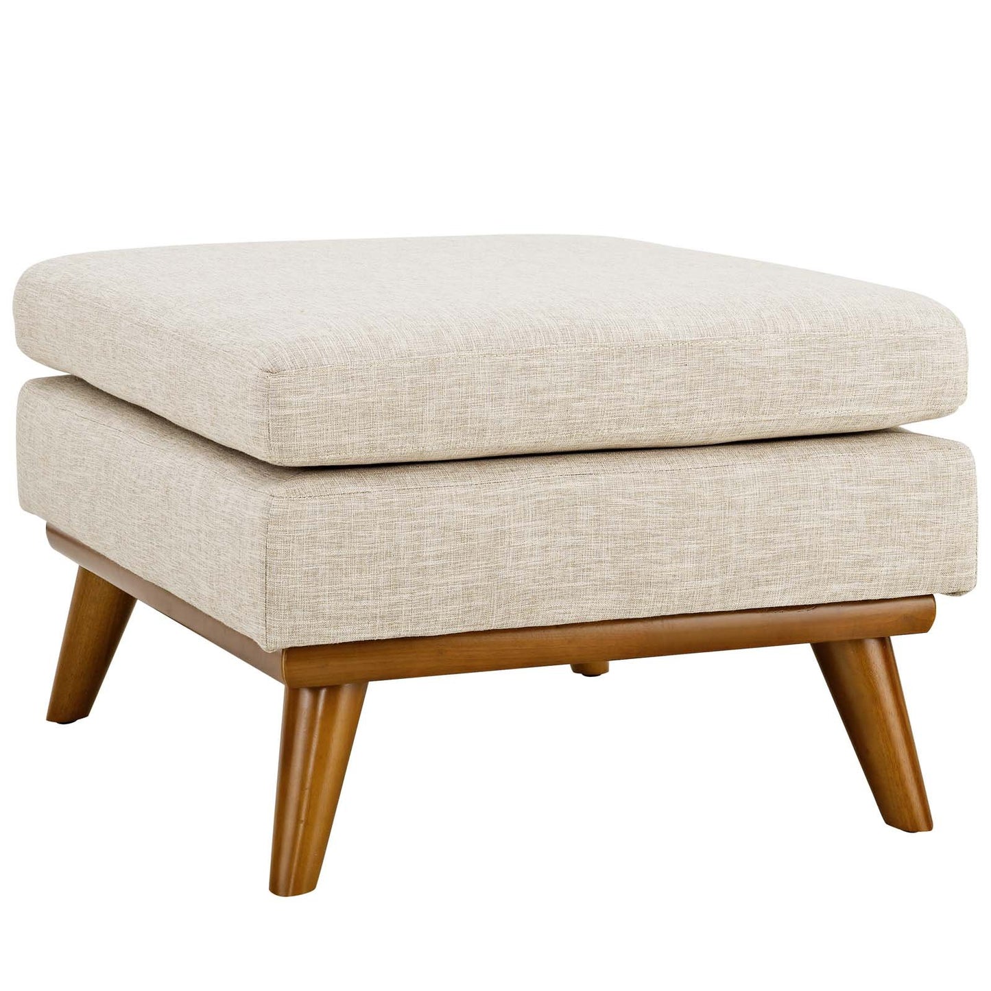 Modway Engage Mid-Century Modern Upholstered Fabric Sofa in Wheatgrass