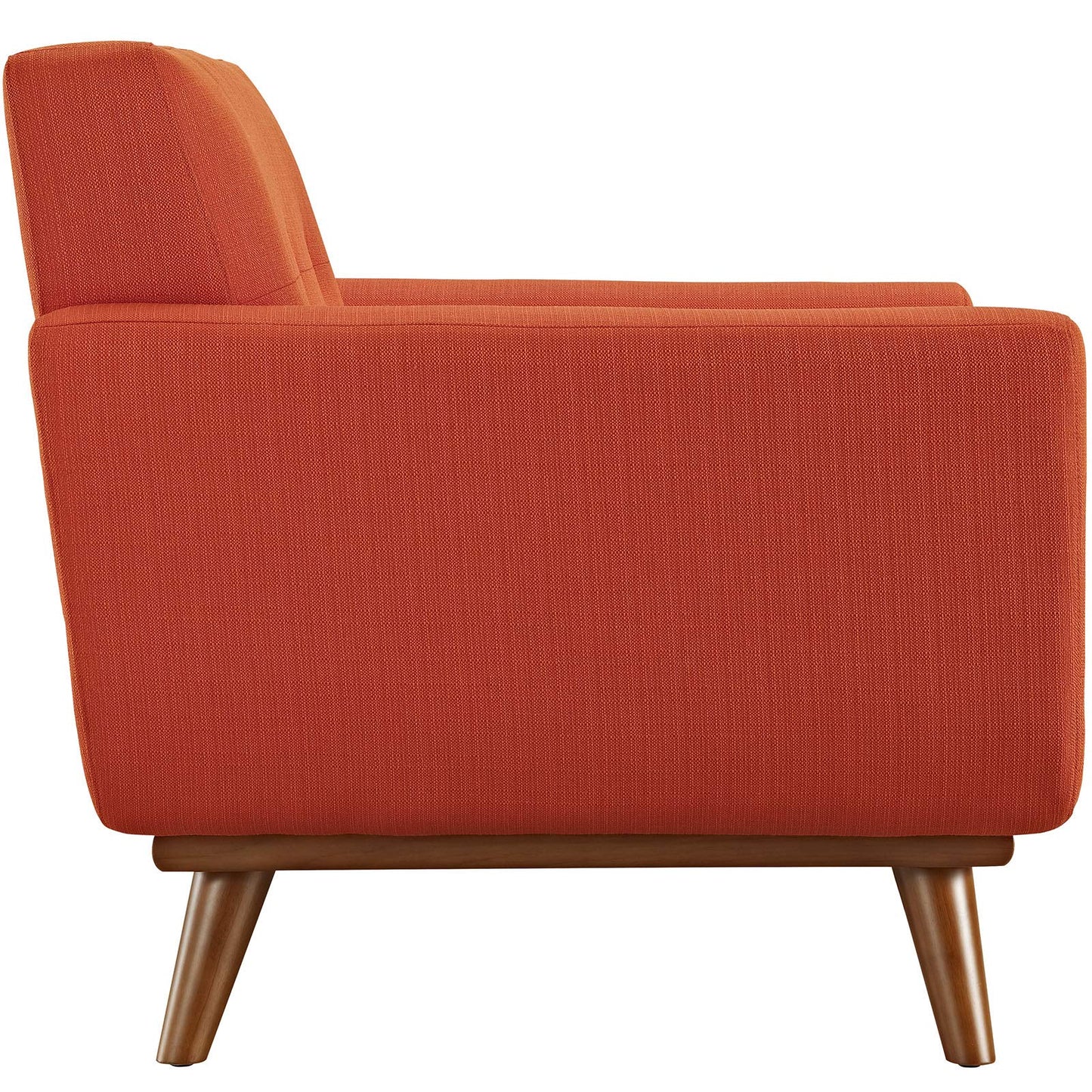 Modway Engage Mid-Century Modern Upholstered Fabric Sofa in Wheatgrass