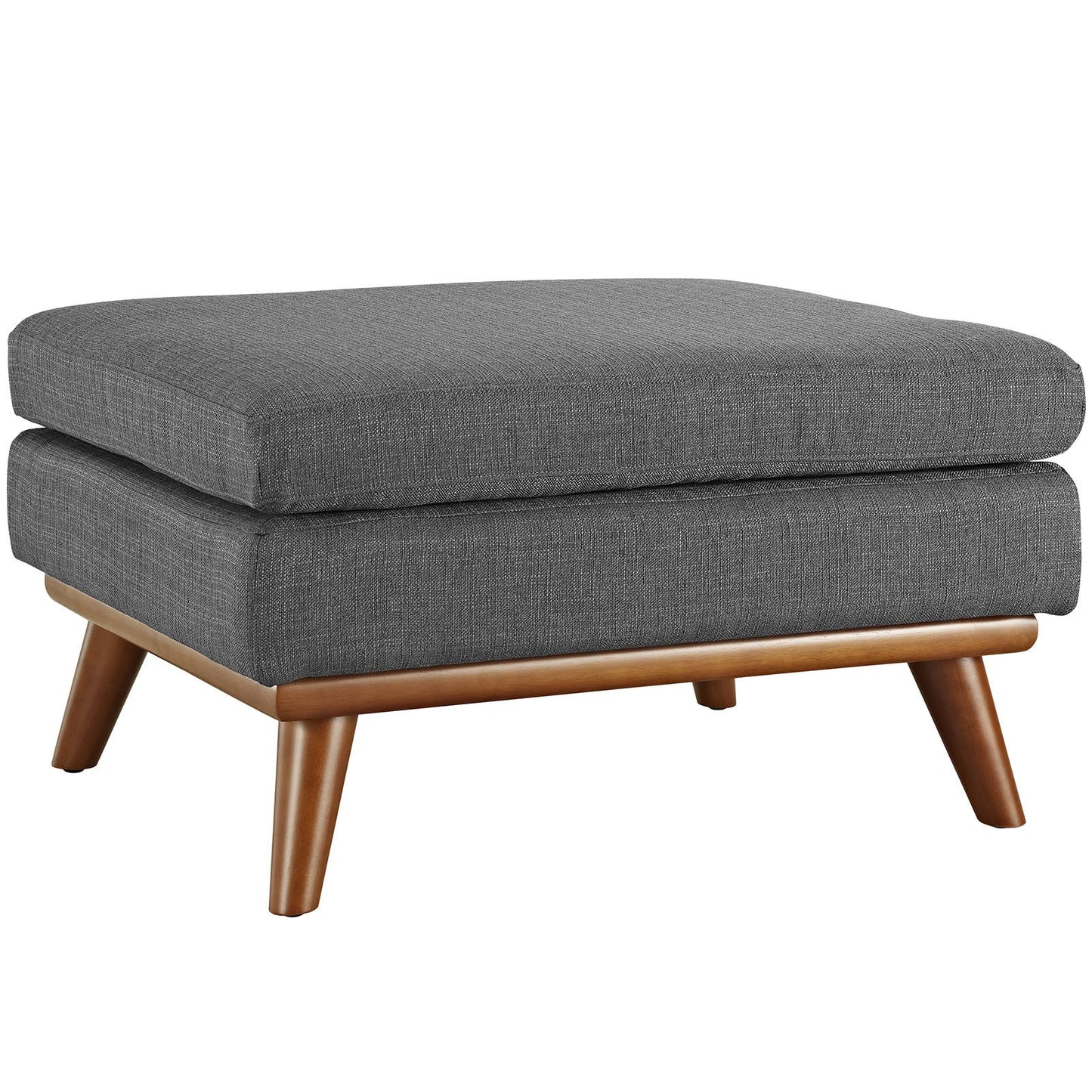 Modway Engage Mid-Century Modern Upholstered Fabric Sofa in Wheatgrass