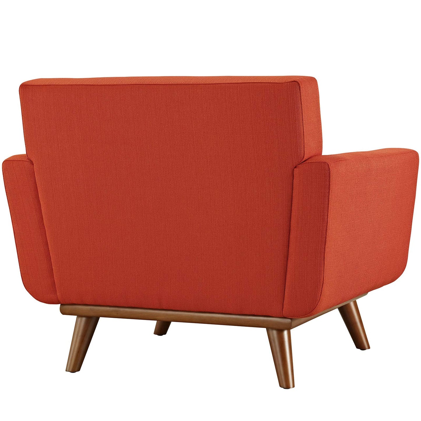 Modway Engage Mid-Century Modern Upholstered Fabric Sofa in Wheatgrass