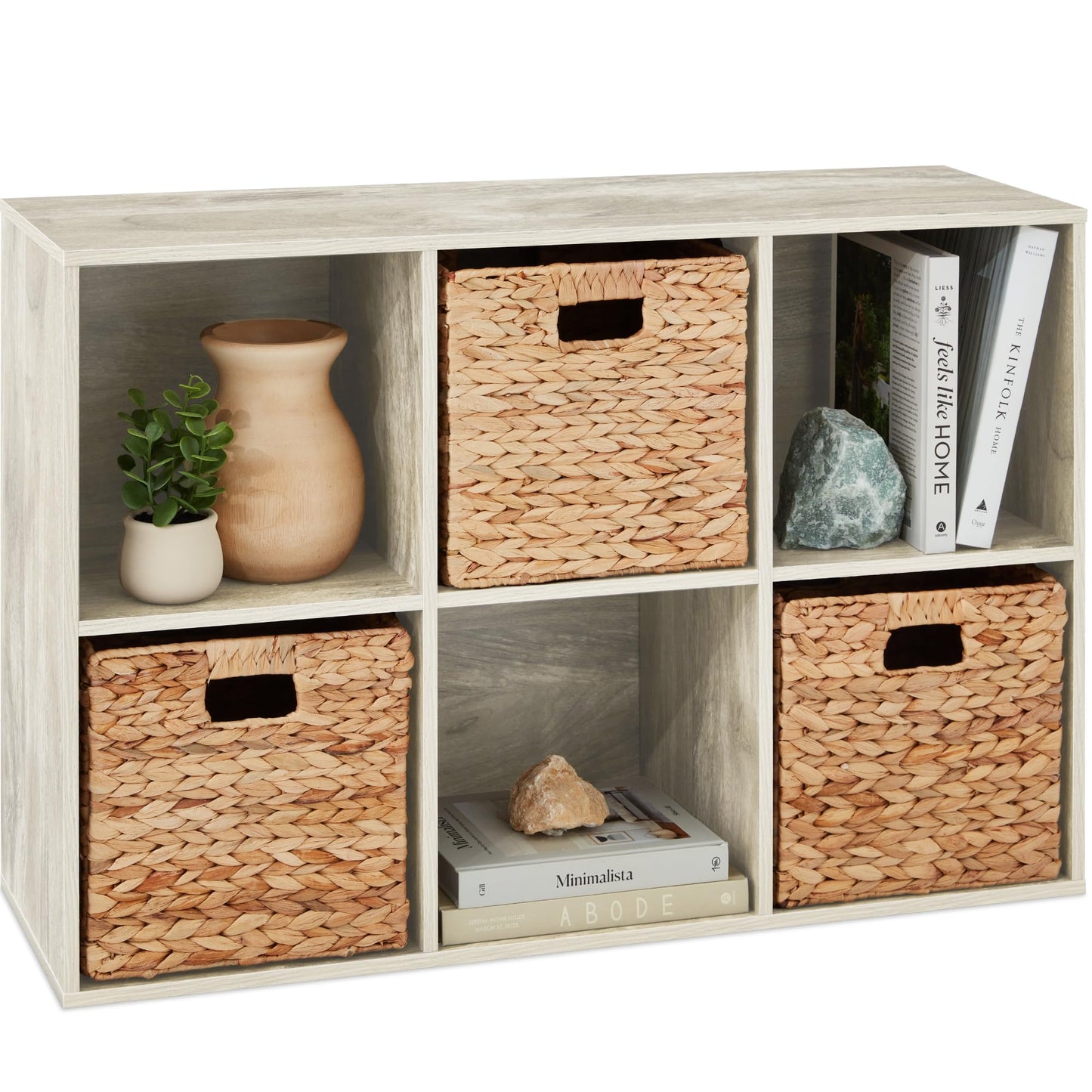 Best Choice Products 9-Cube Storage Organizer, 11in Shelf Opening, Bookcase, Display Shelf, Customizable w/ 3 Removable Back Panels - Walnut