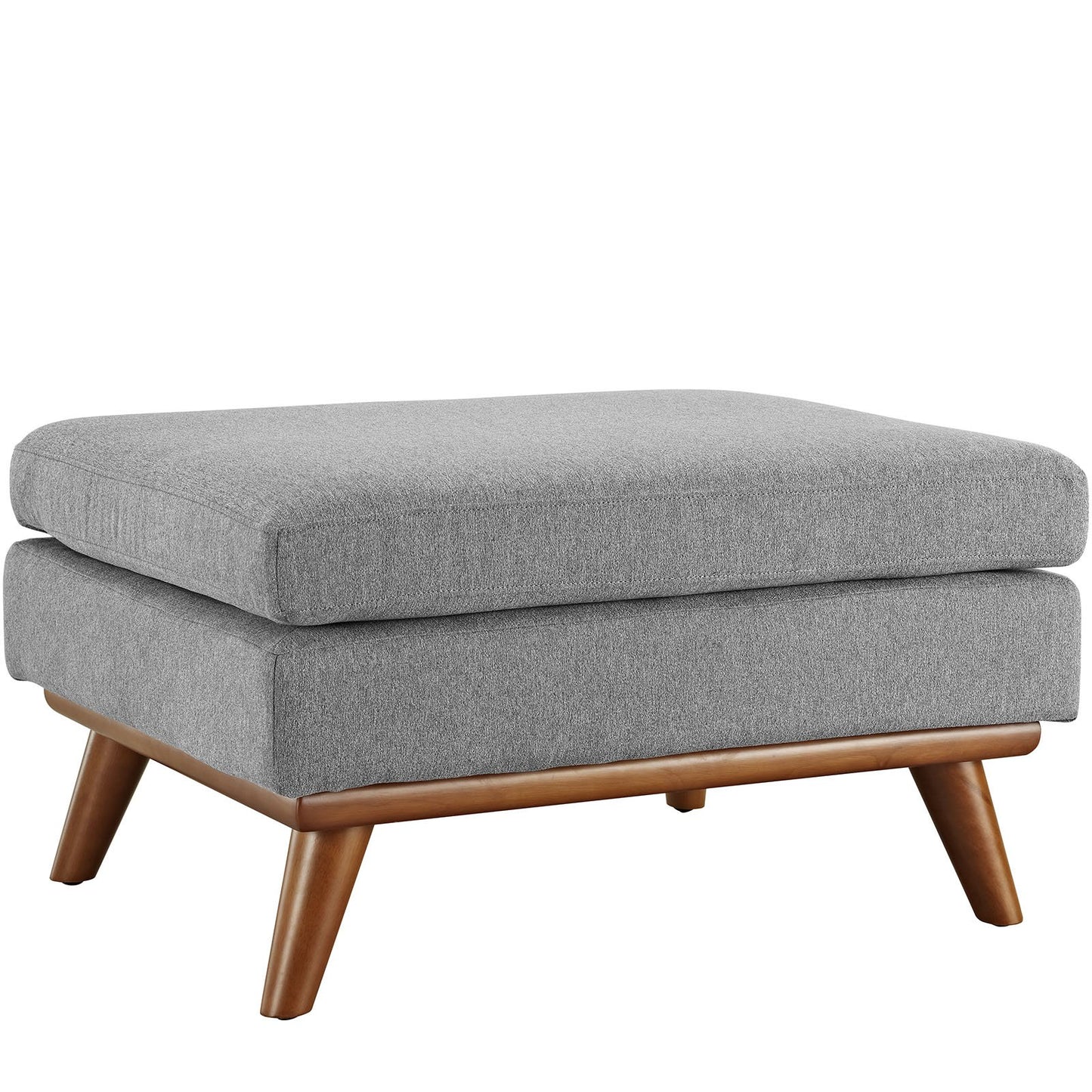 Modway Engage Mid-Century Modern Upholstered Fabric Sofa in Wheatgrass
