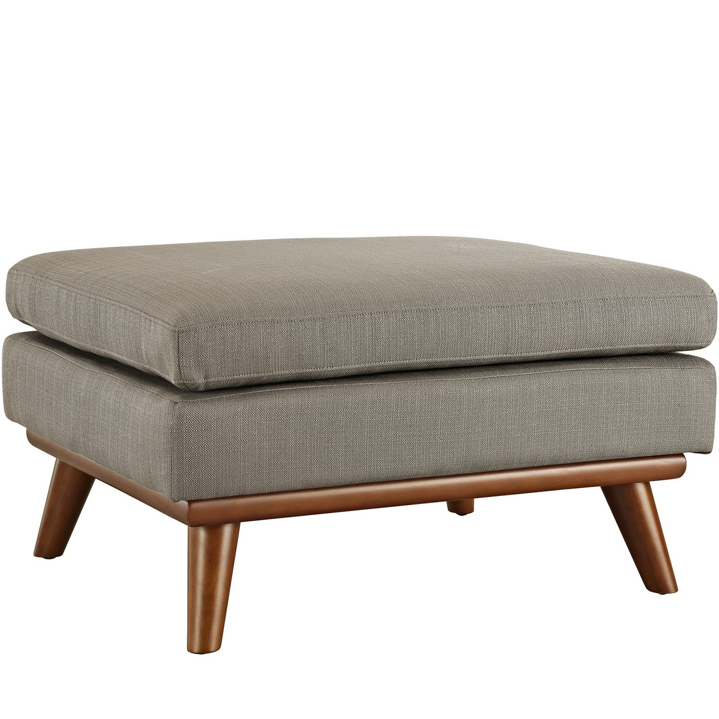 Modway Engage Mid-Century Modern Upholstered Fabric Sofa in Wheatgrass