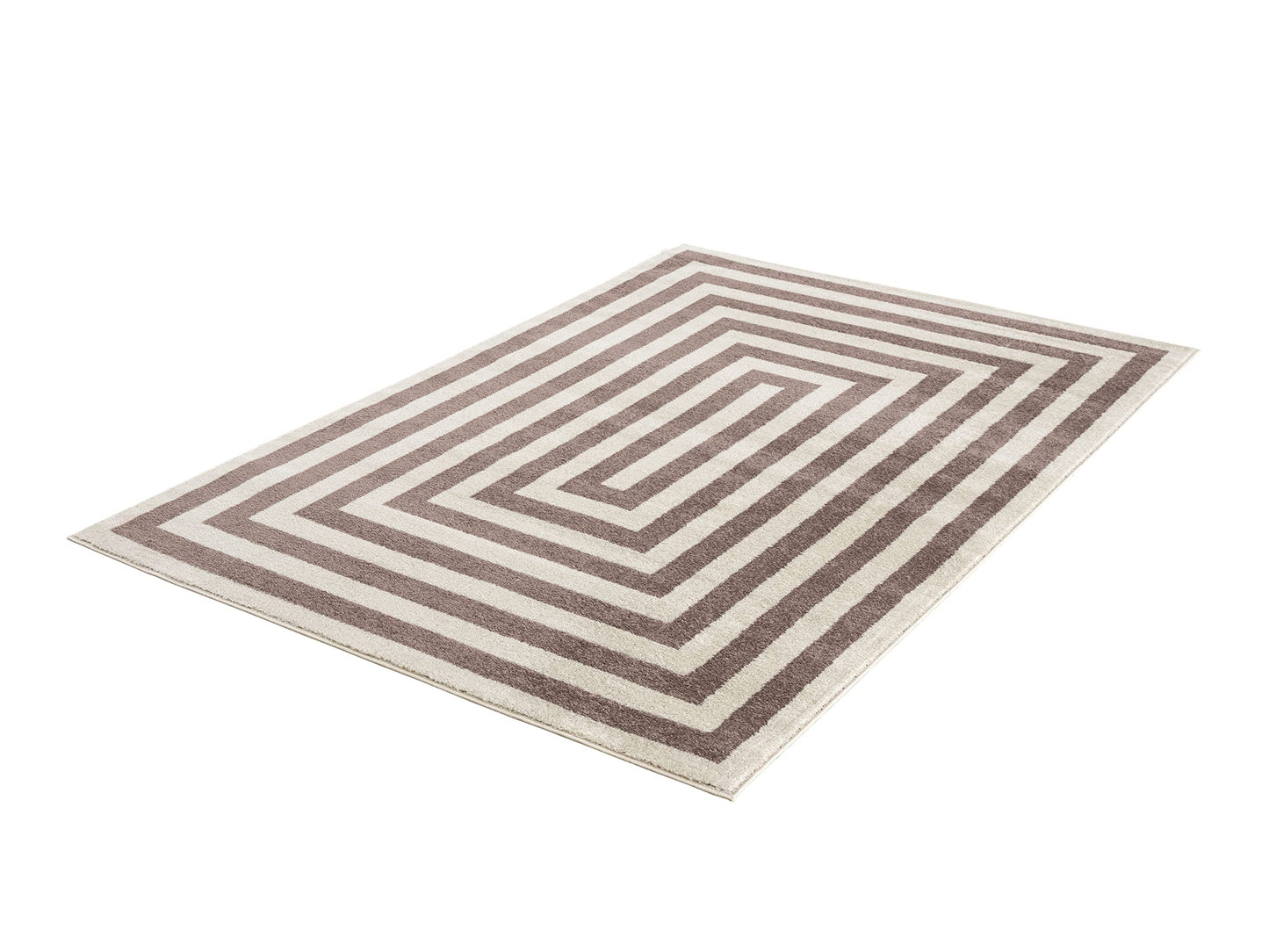 Abani Contemporary Black & Ivory 5'3" x 7'6" Area Rug, Contrasting Geometric Modern Stripe Symmetrical Living Room Carpet Rugs