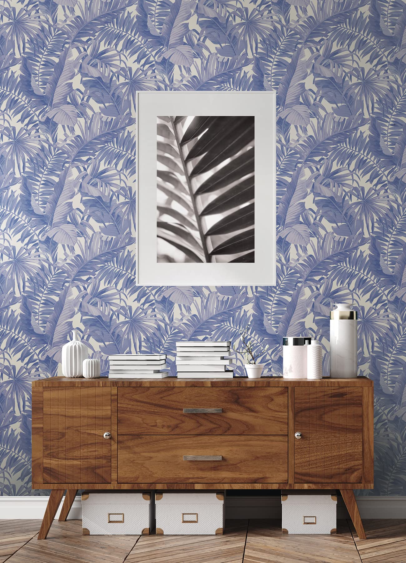 NuWallpaper NUS3148 Maui Peel & Stick Wallpaper, Blue