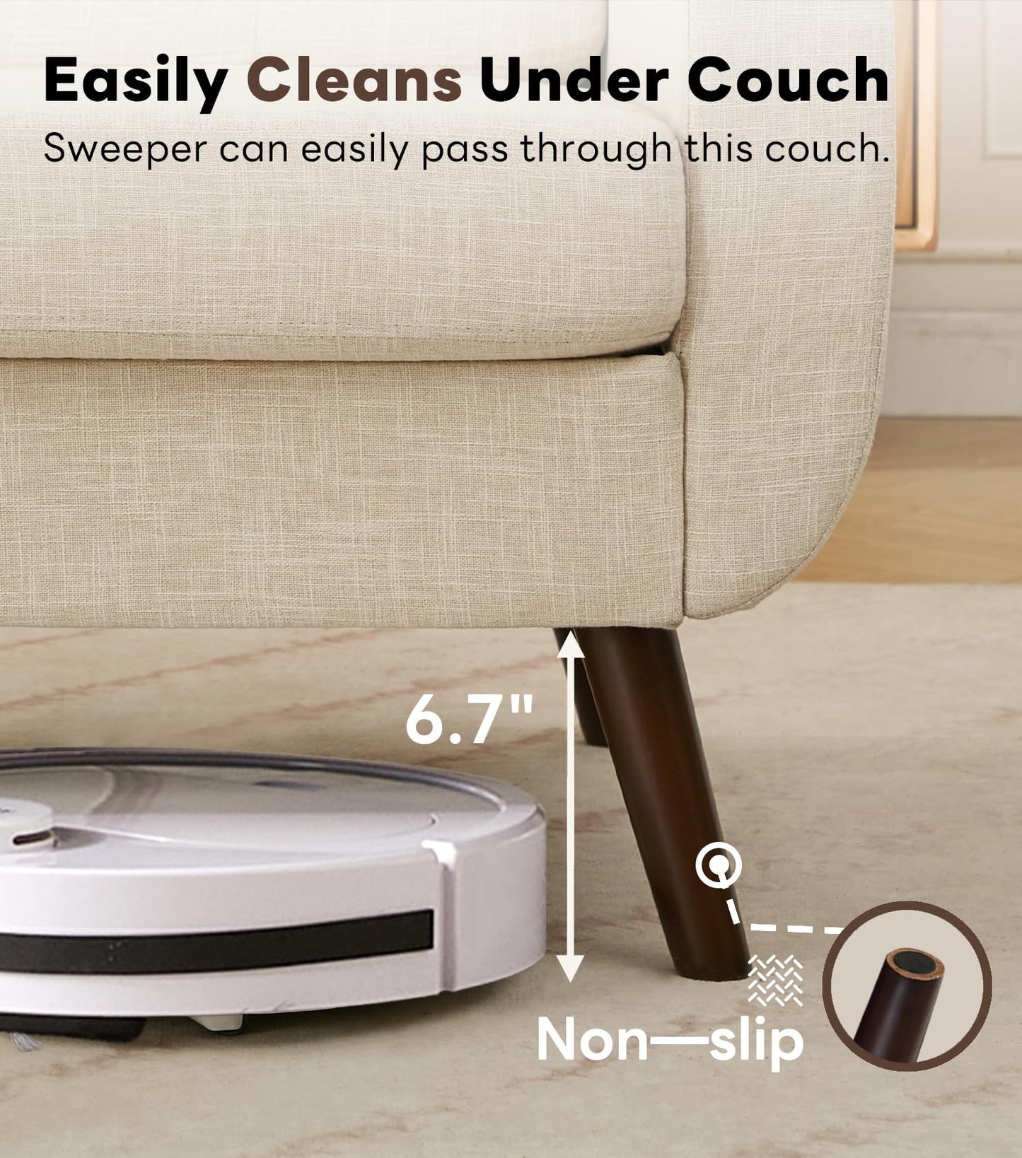 Tbfit 65" W Loveseat Sofa, Mid Century Modern Love Seat Couches for Living Room, Button Tufted Upholstered Small Couch for Bedroom, Solid and Easy to Install Love Seats Furniture, Grey