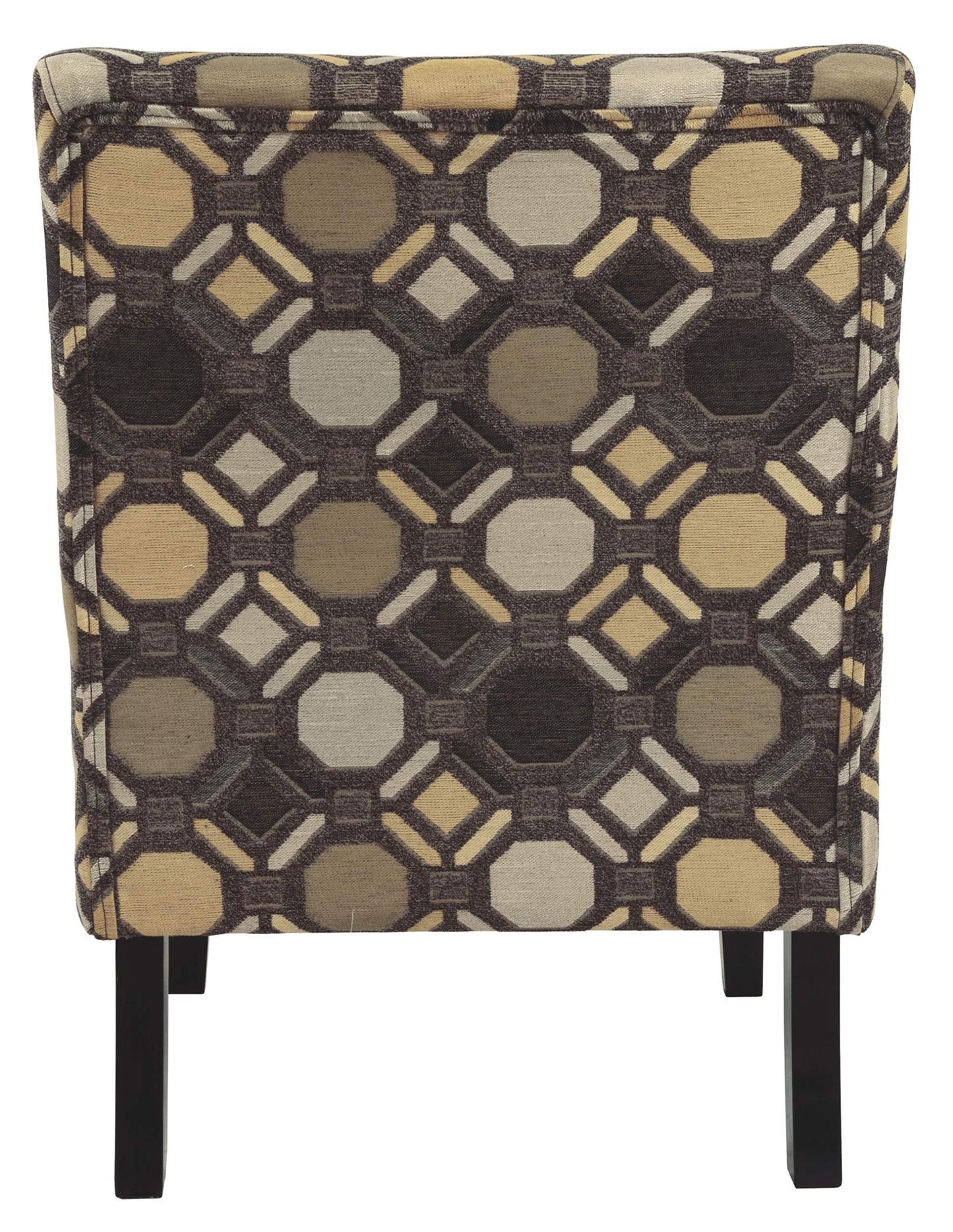 Signature Design by Ashley Triptis Floral Armless Accent Chair, White, Blue & Gray