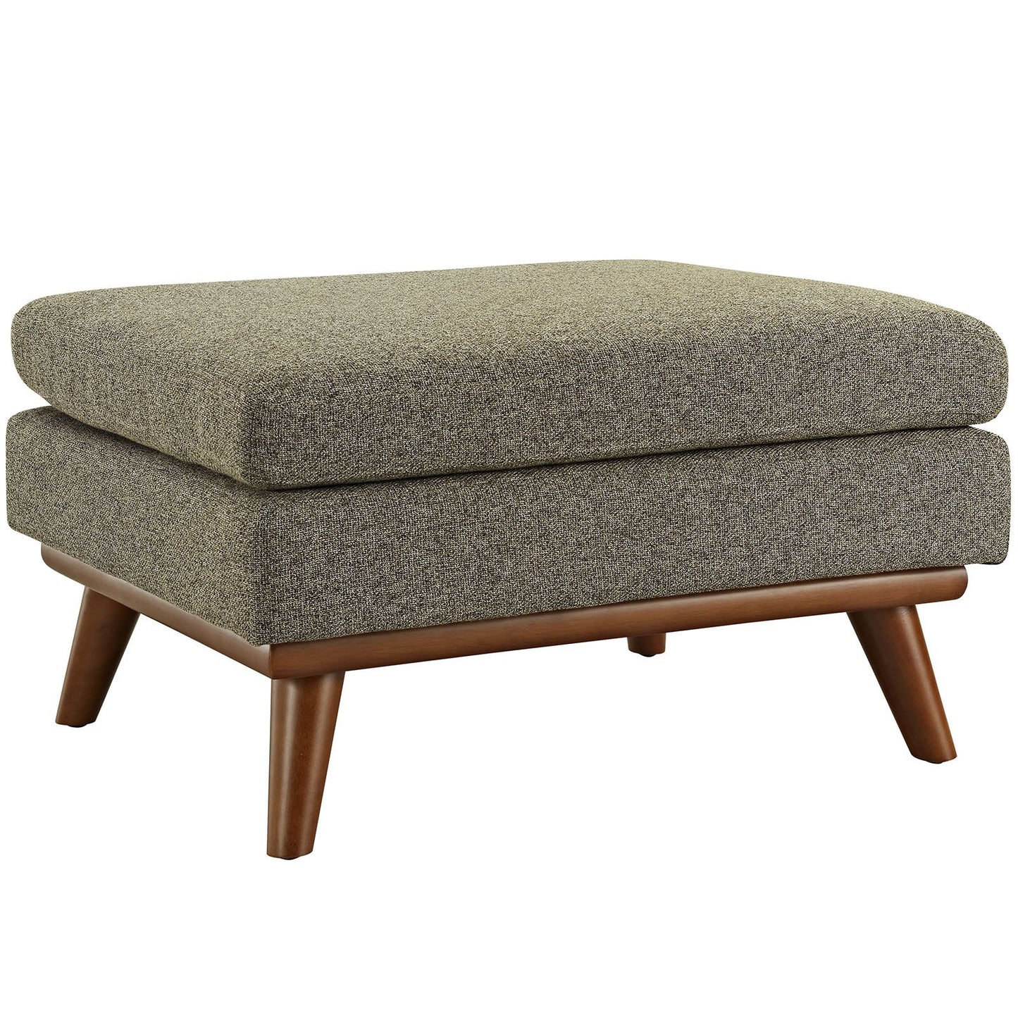 Modway Engage Mid-Century Modern Upholstered Fabric Sofa in Wheatgrass