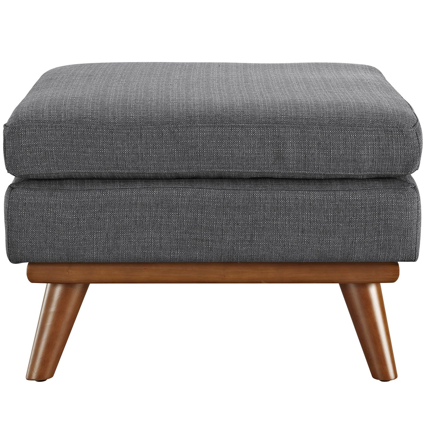 Modway Engage Mid-Century Modern Upholstered Fabric Sofa in Wheatgrass