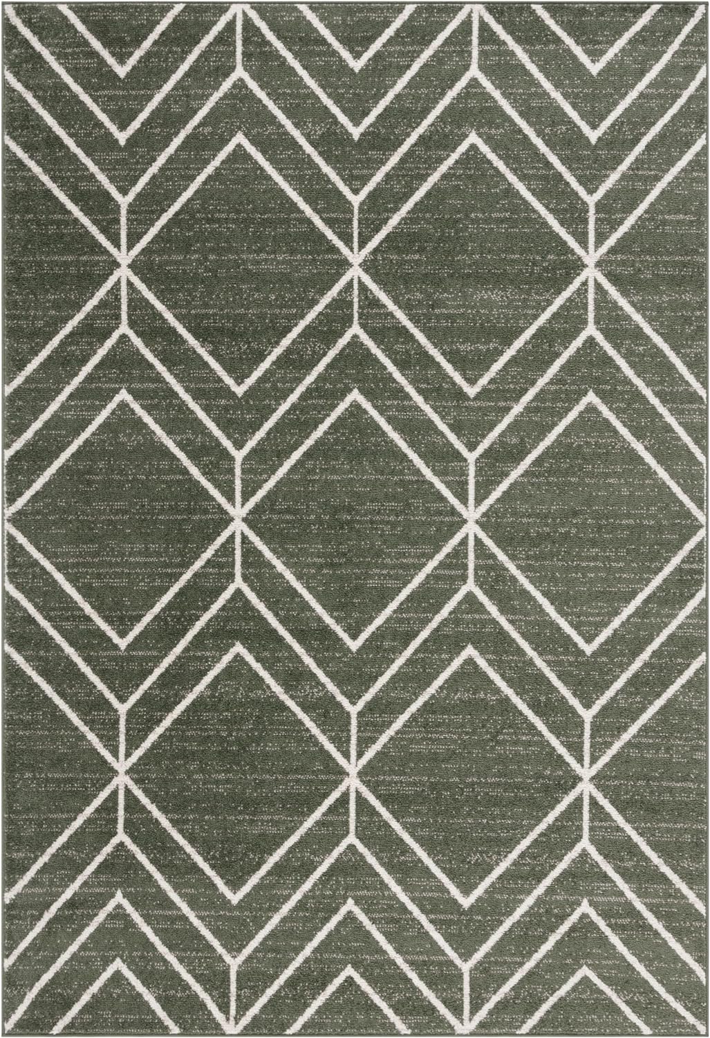SAFAVIEH Adirondack Collection 6' Round Black/Ivory ADR241Z Modern Geometric Non-Shedding Dining Room Entryway Foyer Living Room Bedroom Area Rug