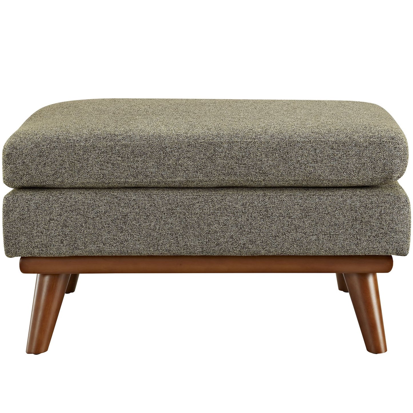 Modway Engage Mid-Century Modern Upholstered Fabric Sofa in Wheatgrass