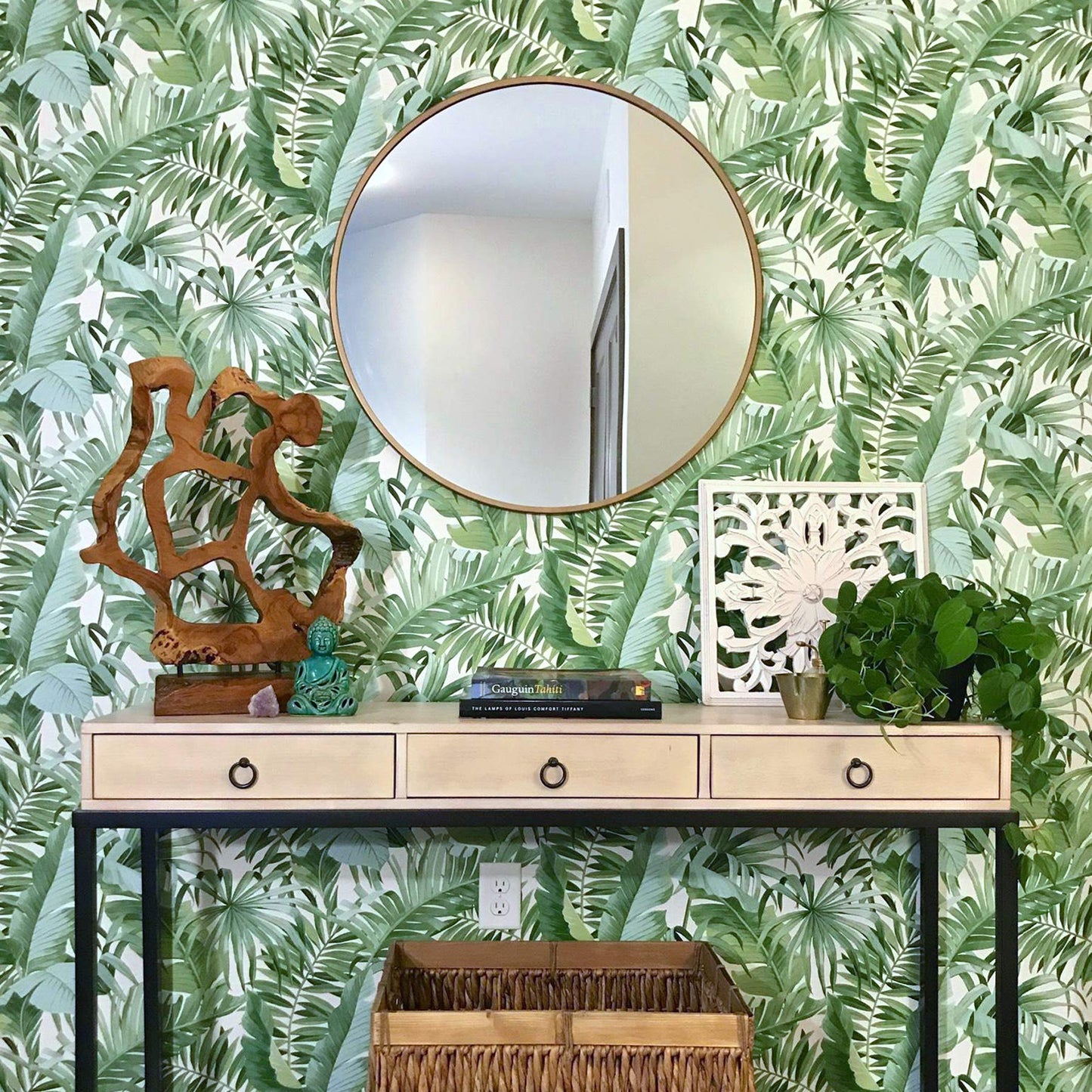 NuWallpaper NUS3148 Maui Peel & Stick Wallpaper, Blue