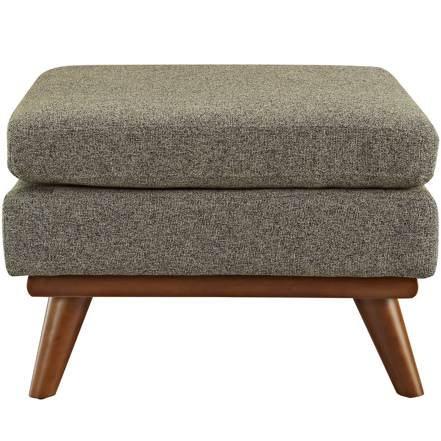 Modway Engage Mid-Century Modern Upholstered Fabric Sofa in Wheatgrass