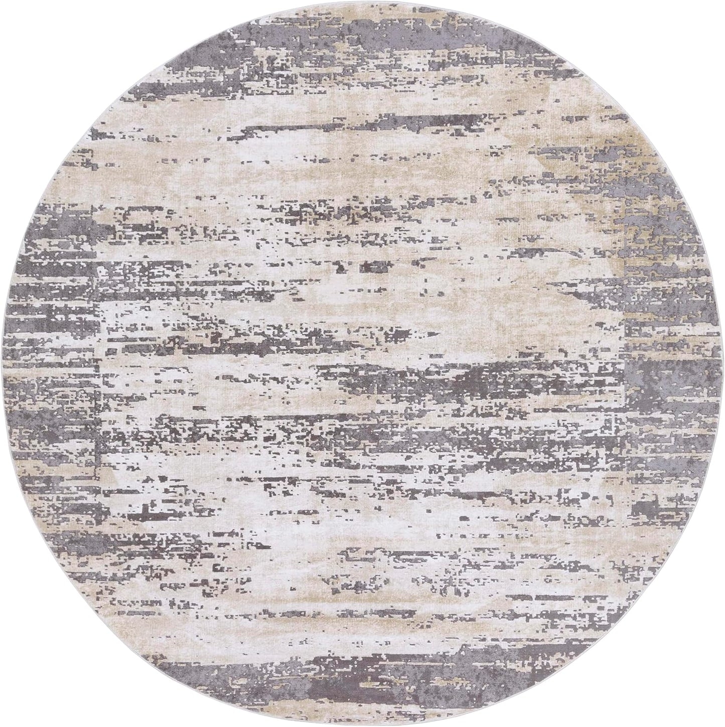 Mark&Day Area Rugs, 9x12 Martigues Modern Abstract Marble Silver Gray Area Rug, White Grey Marble Swirl Carpet for Living Room, Bedroom or Kitchen (9' x 12'4")