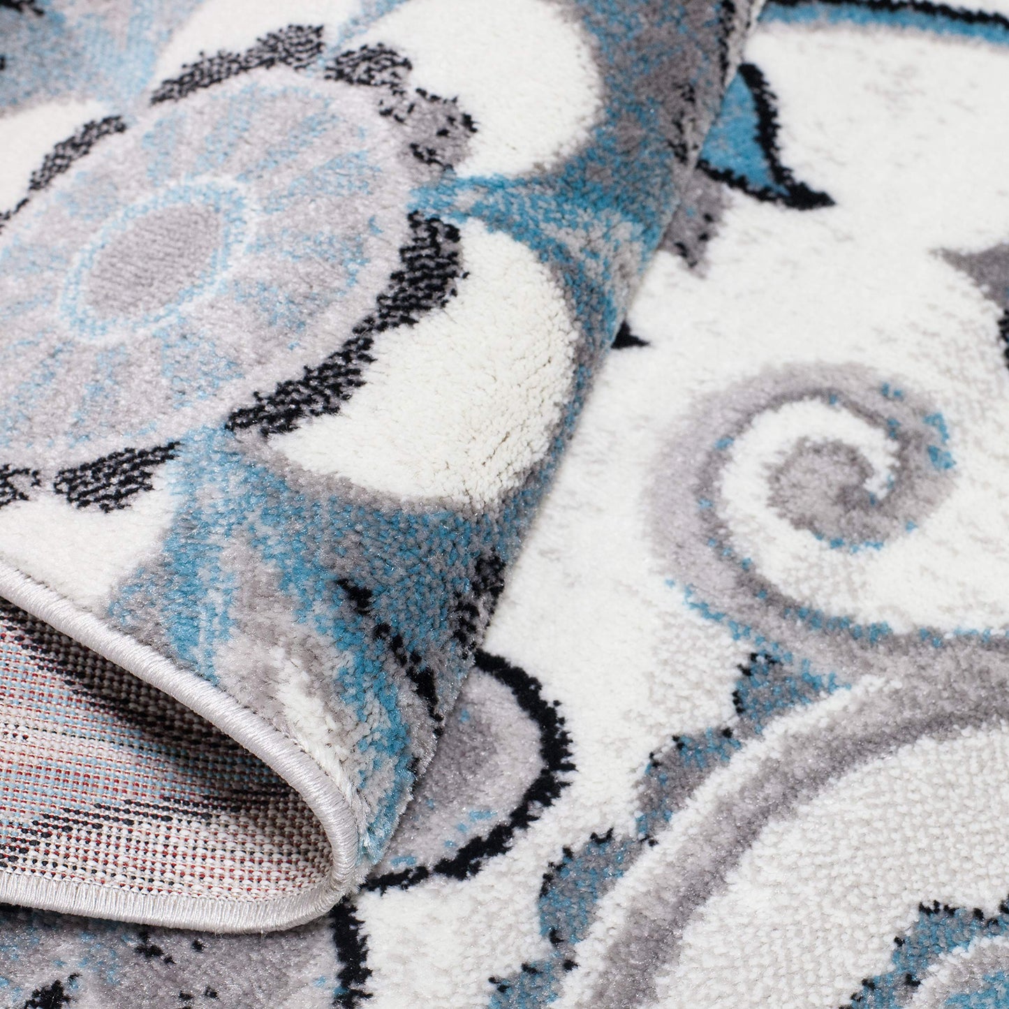 Home Dynamix Boho Odesa Area Rug 7'9"x10'2", Ikat Ivory/Blue