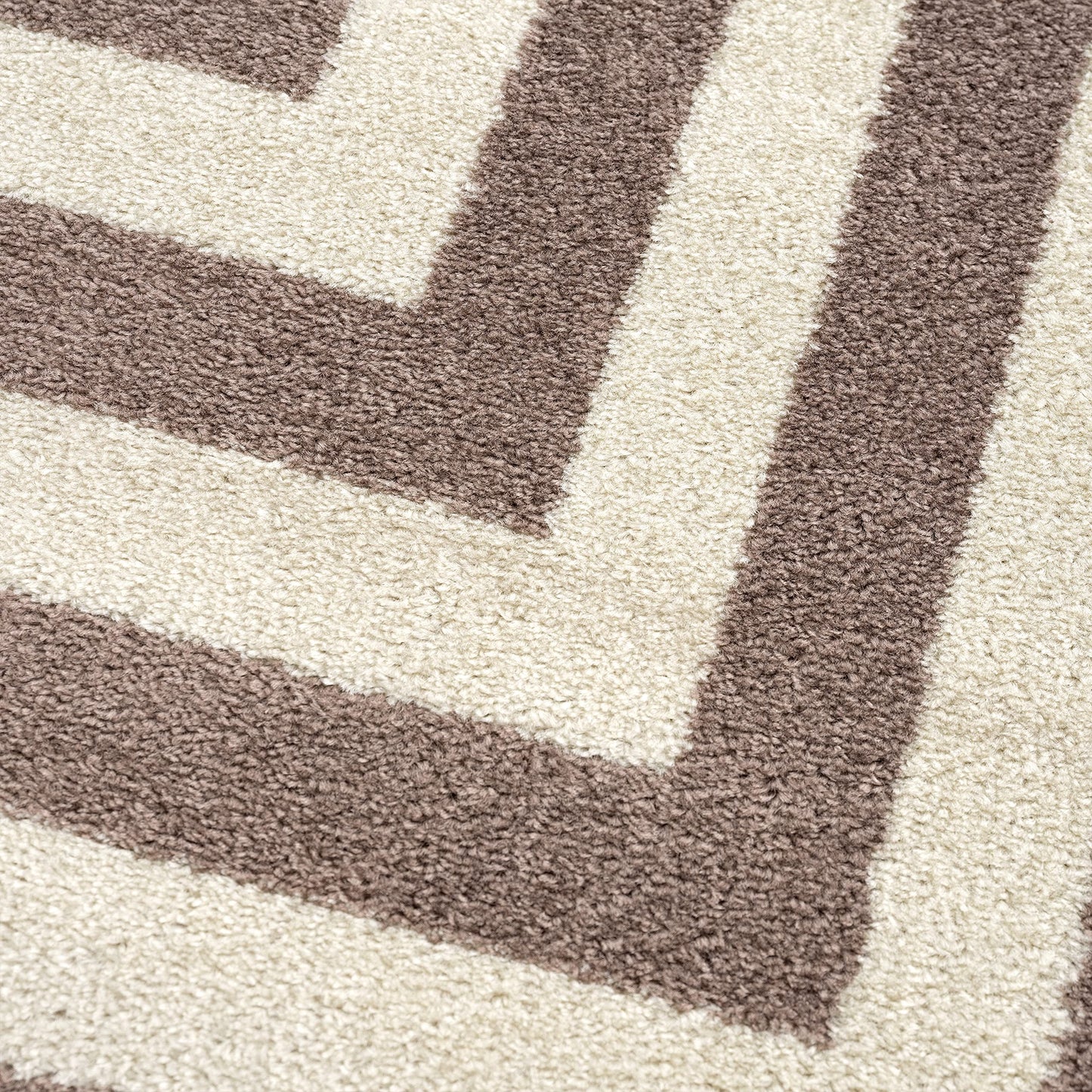 Abani Contemporary Black & Ivory 5'3" x 7'6" Area Rug, Contrasting Geometric Modern Stripe Symmetrical Living Room Carpet Rugs