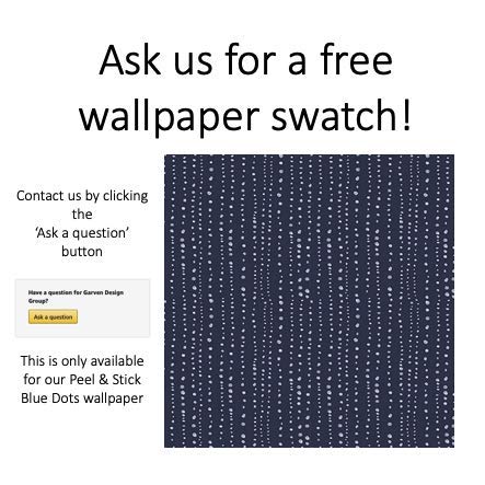 Flipside Blue Palm Leaves Peel and Stick Removable Wallpaper - Each Roll is 18 ft. Long x 18 in. Wide - Safe for Walls - Easy to Apply & Easy to Remove