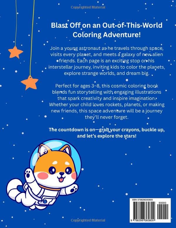 Space Adventures! Coloring book - Over 45 Pages of Fun (Children's Coloring Books)