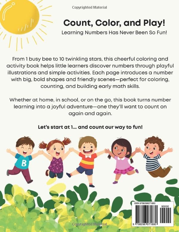123 Numbers! Coloring & Activity Book - Over 240 Pages of Fun! (Children's Coloring Books)