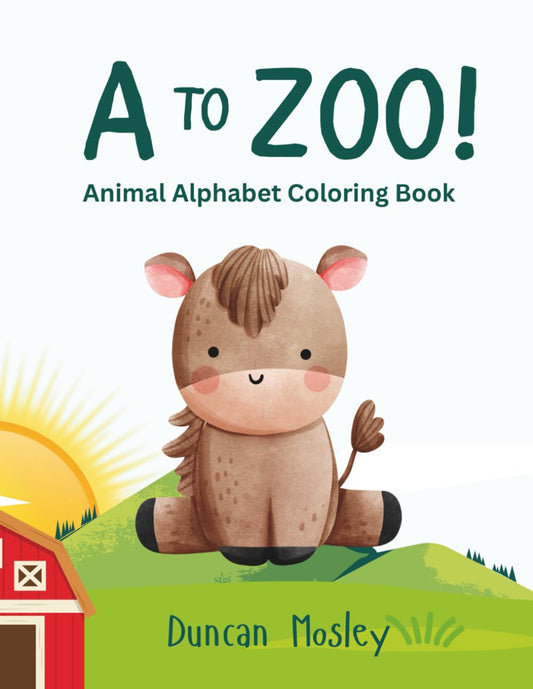 A to Zoo: Animal Alphabet Coloring Book (Children's Coloring Books)
