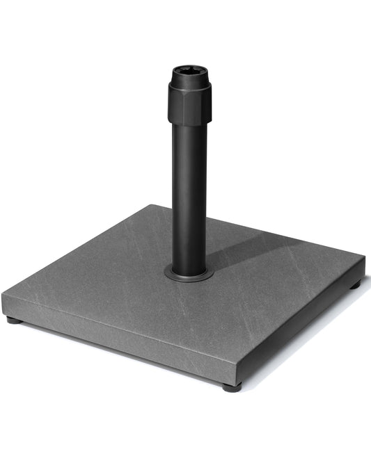 45lbs Patio Umbrella Base - Heavy Duty Outdoor Patio Market Umbrella Stand for Deck, Poolside, Balcony, Wind-Resistant Design, Grey