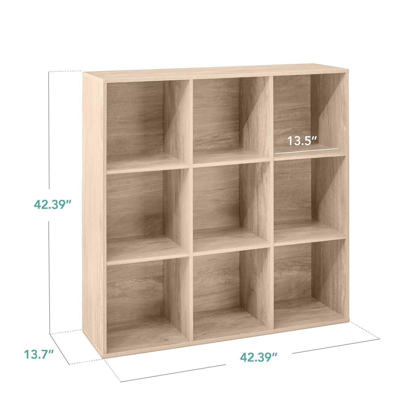 Best Choice Products 9-Cube Storage Organizer, 11in Shelf Opening, Bookcase, Display Shelf, Customizable w/ 3 Removable Back Panels - Walnut