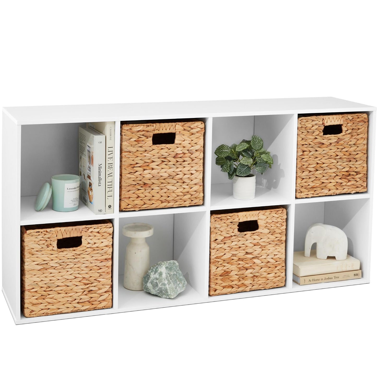 Best Choice Products 9-Cube Storage Organizer, 11in Shelf Opening, Bookcase, Display Shelf, Customizable w/ 3 Removable Back Panels - Walnut