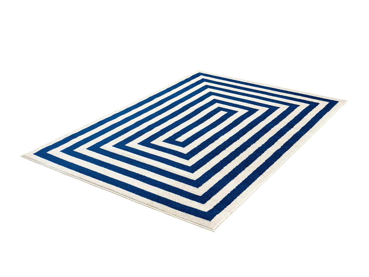 Abani Contemporary Black & Ivory 5'3" x 7'6" Area Rug, Contrasting Geometric Modern Stripe Symmetrical Living Room Carpet Rugs