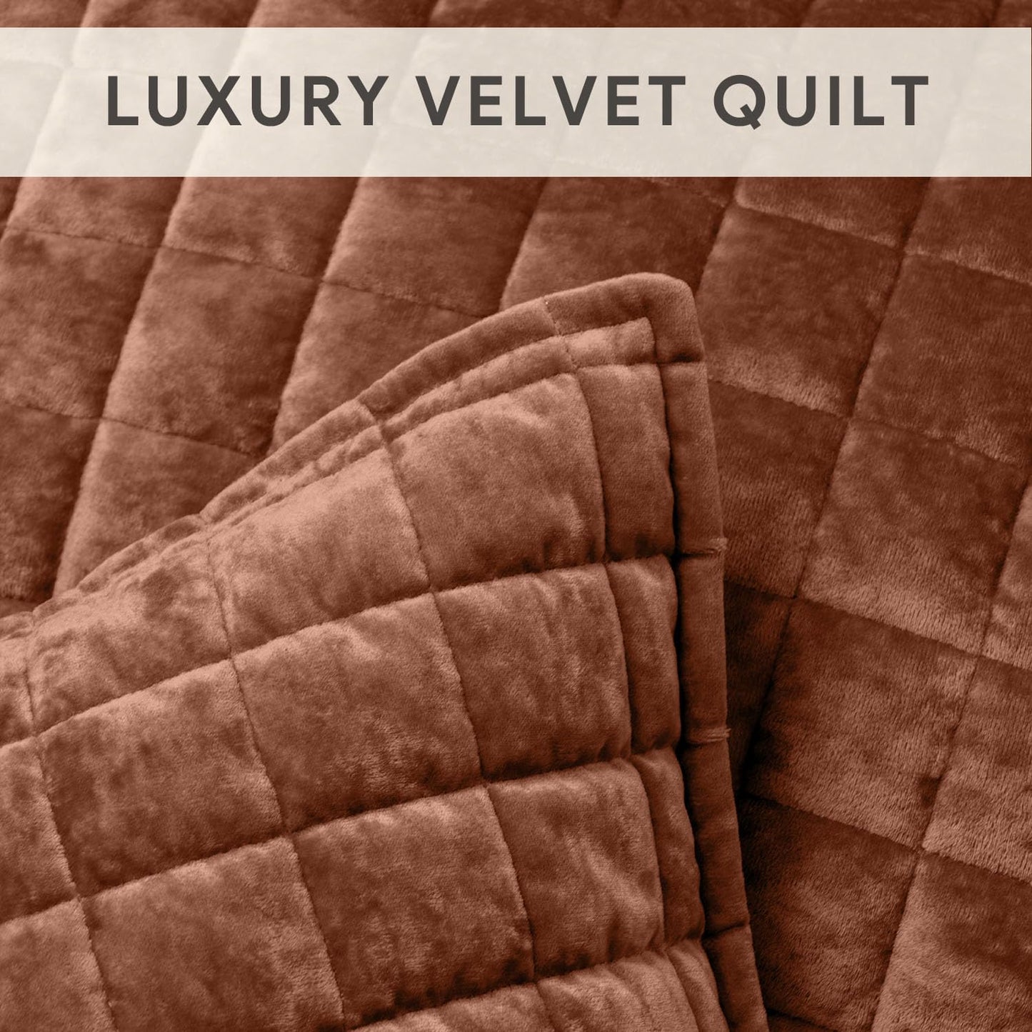 RECYCO Luxury Velvet Quilt Set King Size, Lightweight Velvet Comforter Set, Oversized Bedspread Coverlet Quilted Bedding Set, with 2 Matching Pillow Shams, for All Season, Navy Blue