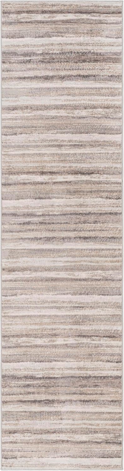 Mark&Day Area Rugs, 9x12 Martigues Modern Abstract Marble Silver Gray Area Rug, White Grey Marble Swirl Carpet for Living Room, Bedroom or Kitchen (9' x 12'4")