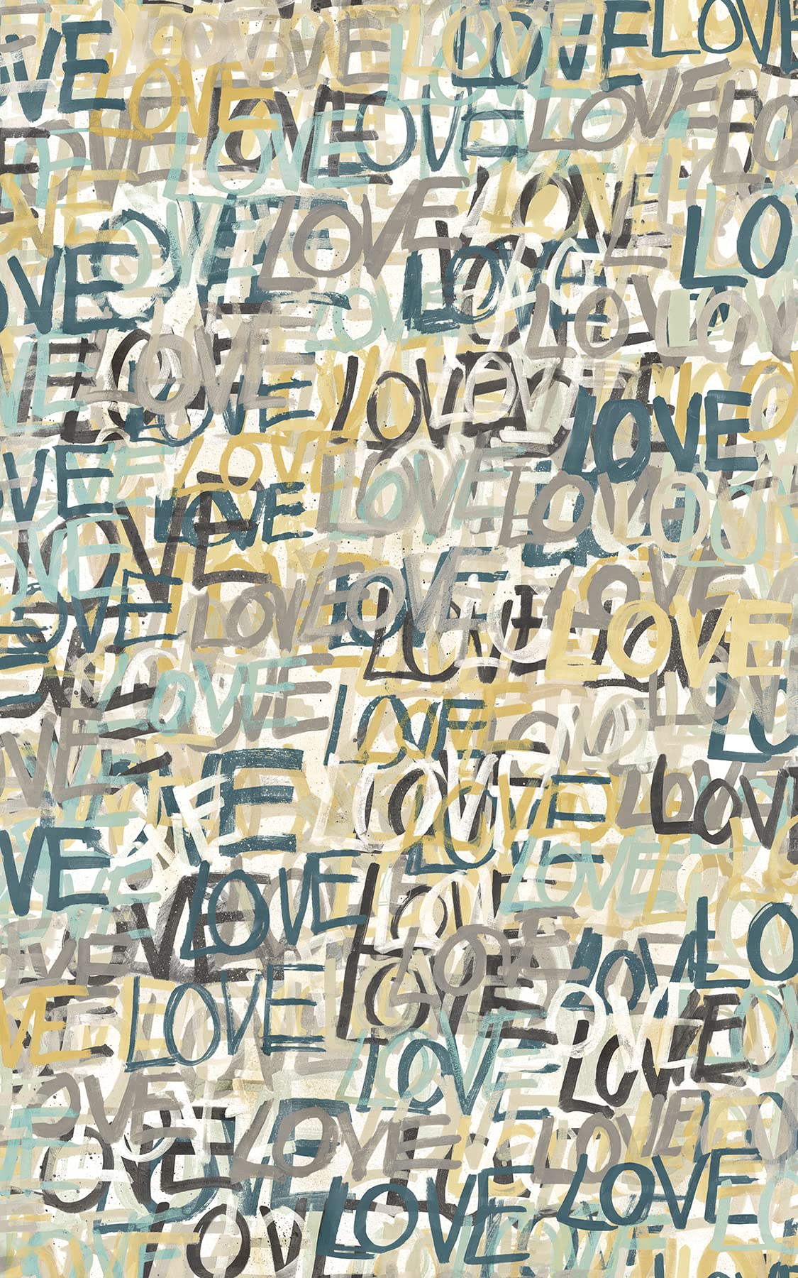 Indio Multicolor Love Scribble Wallpaper